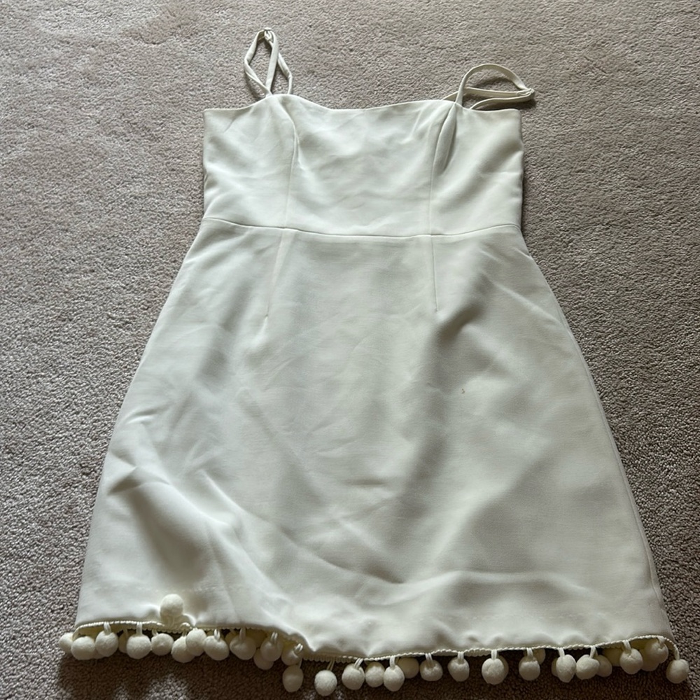 French connection white Boho dress size XS